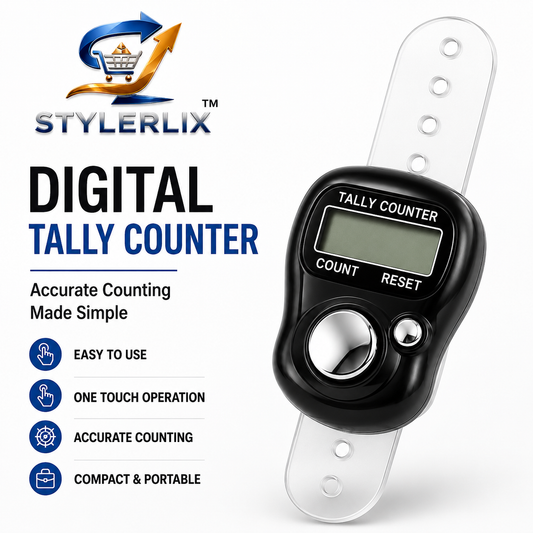 Naam Jap Counter | Mini Digital Tally Counter Finger Ring | Electronic Mantra Jap, Meditation, Prayer & Cricket Umpire (Multicolour)